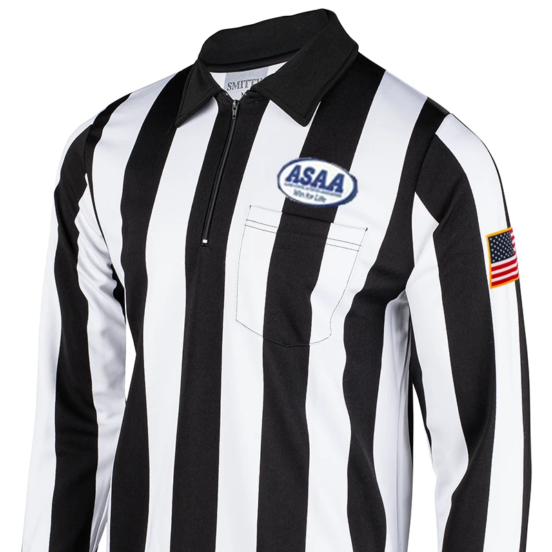 SMITTY APPAREL CHOOSE SHORT SLEEVE OR LONG SLEEVE Alaska ASAA Logo 2" Stripe Football Shirts