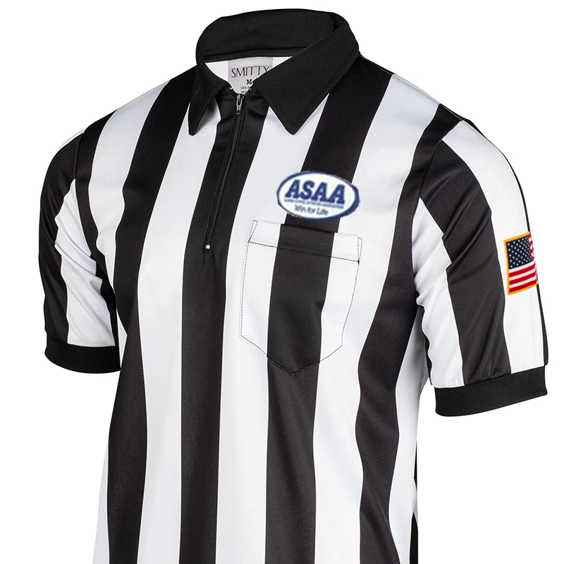 SMITTY APPAREL CHOOSE SHORT SLEEVE OR LONG SLEEVE Alaska ASAA Logo 2" Stripe Football Shirts