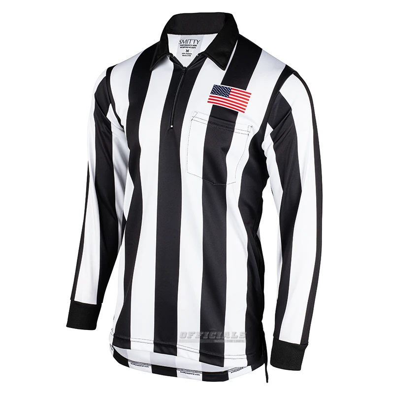 Smitty Apparel MADE IN THE USA Smitty Long Sleeve 2¼" Stripe W/ Dye Sublimated Flag
