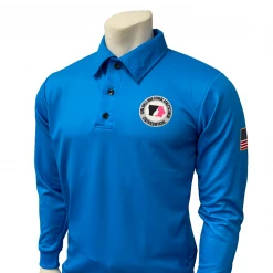 Men's Or Women's Cut Iowa Girls - IGHSAU Sublimated Bright Blue Long Sleeve Volleyball Shirt