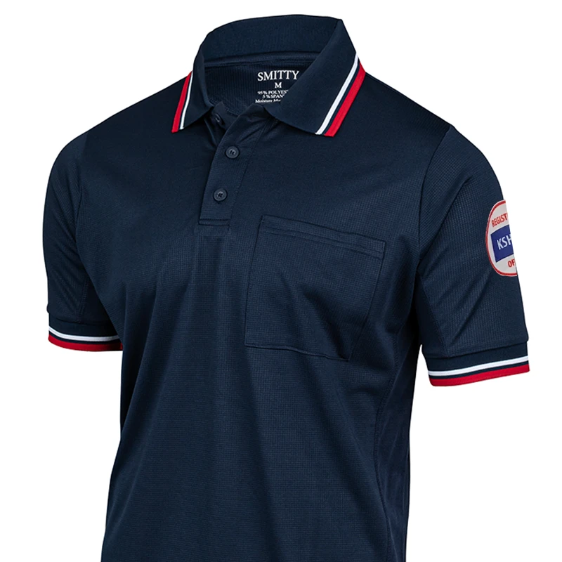 Smitty Apparel CO. Kansas KSHSAA Logo Umpire Shirts