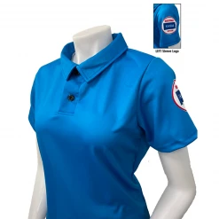 Smitty Apparel Co. Kansas Logo Women's Blue Volleyball Shirt