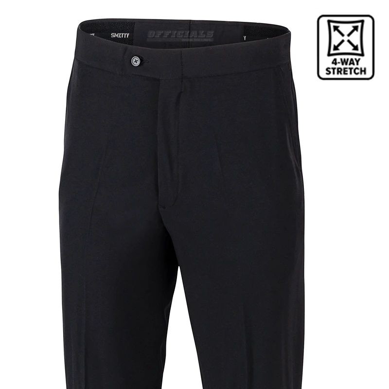 Smitty Apparel CO. Smitty 4-Way Stretch NBA Flat Front Athletic Fit Referee Pants