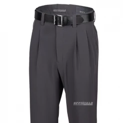 Smitty Apparel CO. College Softball Uniforms Smitty Charcoal 4-Way Stretch Pleated Pants W/ Expander Waistband