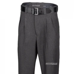 Smitty Apparel CO. Smitty Charcoal Grey Pleated Expander Waistband Umpire Pants College Softball Uniforms