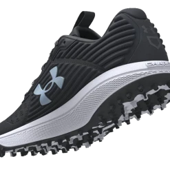 Under Armour - WIDE Width Under Armour Yard Turf Black/White Field Shoe WIDE Widths