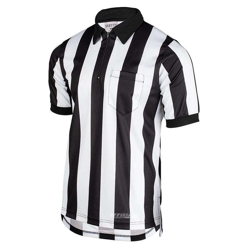 CHOOSE MESH OR ELITE Smitty 2" Stripe Short Sleeve Referee Shirts