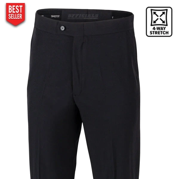 Smitty Apparel CO. Smitty 4-Way Stretch NBA Flat Front Tapered Fit Referee Pants
